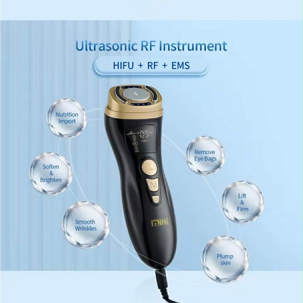 Mini Ultrasonic RF Grooming Device for women Color white